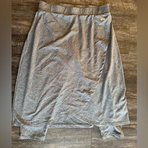 Snoga Gray Tulip Faux Wrap Athletic Skirt with Leggings Size LARGE